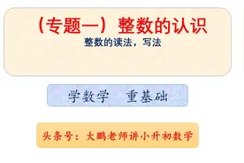 （专题一）整数的读法，整数的写法视频封面
