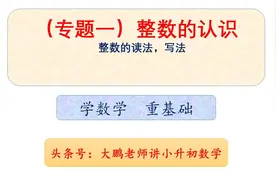 （专题一）整数的读法，整数的写法视频封面