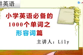 小学英语必备的1000个单词 形容词篇之 new视频封面