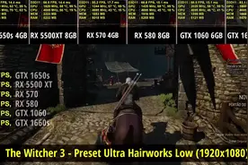 难兄难弟我最强！RX580对比5500XT 1650S 1060 1660S 游戏测试视频封面