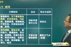 泄泻（拉肚子）15分钟了解学习四大类型：食滞肠胃、寒湿内盛……视频封面