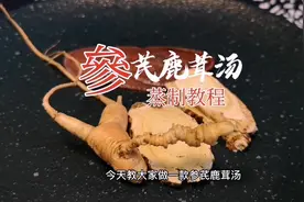 参芪鹿茸汤视频教程，适合春天养阳的一款汤#人参#黄芪#鹿茸视频封面