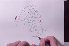 抓握东西的手教你们画#简笔画 #画