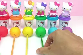 儿童喜爱的橡皮泥玩具彩泥认识颜色和数字趣味手工互动游戏视频封面