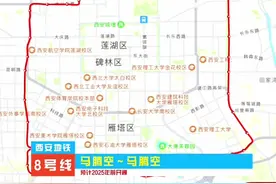 地铁8号线，地铁轨迹图来了！#地铁随拍 #西安地铁 #行程轨迹视频封面