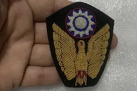 民国警官帽徽#手工刺绣 #新世界 #影视服饰 #金肖绣 #手艺人视频封面