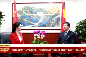 蒲城县委书记张毅锋：“四轮驱动”强县域 竭力打造“一镇三地”
