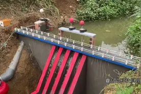 混流式水轮机小型水力发电建设 #施工现场实拍视频封面