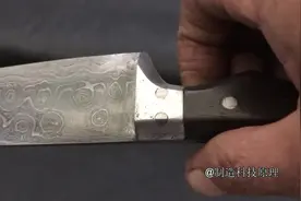 制作大马士革刀 #机械加工制造视频封面