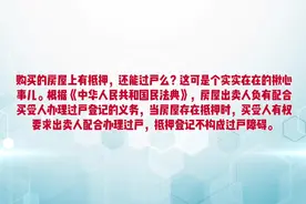 涉抵押的房屋还能过户吗？#法律 #房产视频封面