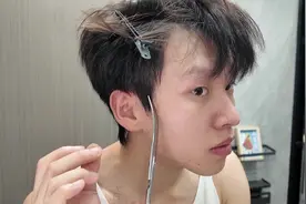 留长发尴尬期，自己在家修剪立省大几十！#剪发 #男生理发 #教程视频封面