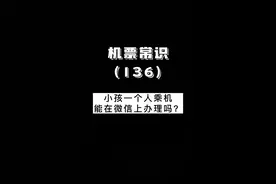 小孩一个人乘机，可以在微信上办理无陪服务吗 小孩一个人乘机，可以在航空公司微信公众号上联系在线客服办理无陪服务， 无陪护机票网上是不能直接下单的，需要联系客服申请，填写“无成人陪伴儿童乘机申请书”，国内航空公司规定每个航班的无人陪伴儿童限制在5名以内，家长应尽早向航空公司提出申请，以免超出限额被拒绝受理。#有用的知识 #机票 #儿童机票 #第一次坐飞机 #抖音小助手 视频封面