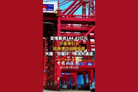 定增募资144.42亿元，宁波港引入招商港口战略投资，共建“双循环”物流大通道视频封面