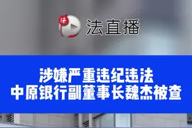 涉嫌严重违纪违法中原银行副董事长魏杰被查⑬#社会新闻 #遵纪守法 视频封面