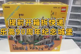 提前开箱拆快递，乐高10305 雄狮骑士城堡！#乐高 #积木视频封面