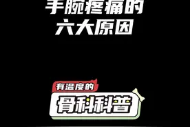 NO.543 手腕疼痛的六大原因 #健康 #医学科普 #疼痛视频封面