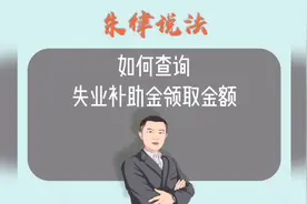 如何查询#失业补助金 领取金额？ ##抖来普法 #知识创作人视频封面