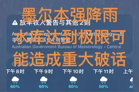 墨尔本遇到10年难遇的强降雨#你要适应这个世界所有温度 #降温 #随拍视频封面