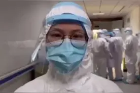 广元医护人员赵英明在武汉一线喊话老公#我回来要监督你做一年的家务！视频封面