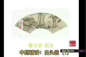 《中藥精講》白頭翁——最常用的藥也有可講之處#白頭翁视频封面