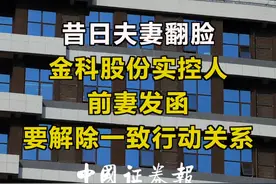 昔日夫妻翻脸，金科股份实控人前妻发函要解除一致行动关系#金科 #房地产 #夫妻翻脸 视频封面