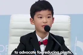 9岁男孩陈鹤途，联合国气候大会最小英文演讲者，讲述环保的重要性。少年的优秀！走出国门！#少年听你说第三季 #00后 #真的超爱这个少年 #少年强则国强视频封面