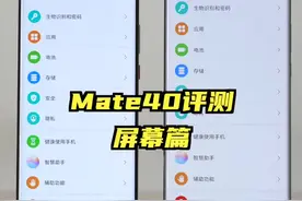 华为Mate40评测:屏幕篇。京东方的屏幕细腻程度弱于三星LG，绿边倒不太有。视频封面