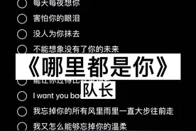所以这首歌又火了是吗#哪里都是你 #伴奏 #合拍视频封面