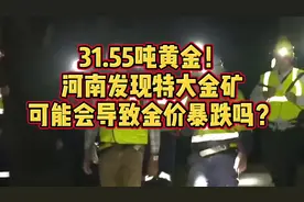 31.55吨黄金！河南发现特大金矿，可能会导致金价暴跌吗？#热门视频封面