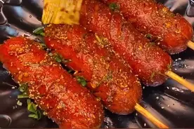 街边小吃炸火腿肠做法，感谢您的支持#美食视频封面