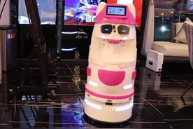 山东临沂，碧桂园售楼处机器人在线营业，真是可可爱爱又蠢萌蠢萌哒😂#创造美好不止十年视频封面