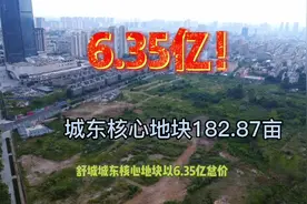 舒城土拍最新消息！城东核心地块以6.35亿总价被伯益视频封面