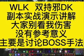 魔兽世界WLK双子邪DK副本实战演示讲解 #魔兽世界怀旧服视频封面