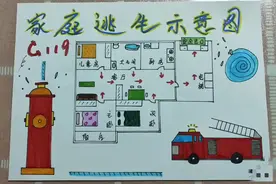 #手抄报 #家庭逃生路线图 #暑假生活视频封面