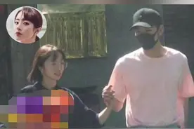 #胡冰卿 被拍到与一男子十指紧扣，牵手散步，疑恋情曝光。有网友发现男生疑似#陈星旭