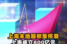 #上海本地股爆发，超10余只个股涨停，#上海成立800亿元城市更新基金视频封面