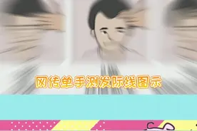 #单手测发际线示意图 所以你是第几指？#冷知识 视频封面