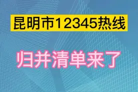 打一个电话就行！昆明市12345热线归并清单来了#市长热线 #市长热线12345 视频封面