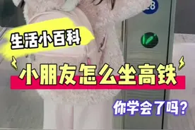 小朋友该怎么坐高铁呢？看完就明白啦！#金牌育言家 #高铁 #生活小常识 @机灵姐弟的日常视频封面