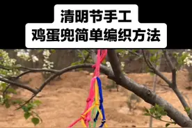 清明节，煮鸡蛋，煮熟的鸡蛋怎么拿？和孩子一起编一个鸡蛋兜吧？本期分享最简单实用的鸡蛋兜编织方法，期待你的作品。视频封面