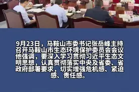 书记市长抓环保|马鞍山市委书记张岳峰主持召开市生态环境保护委员会会议#马鞍山#为环保加油 #民生关注#环保 #生态环境视频封面