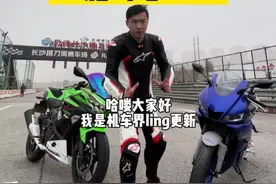 #机车 雅马哈R3 vs 川崎Ninja400，R3就是个弟弟~#雅马哈R3 #川崎ninja400视频封面