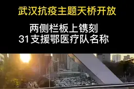 武汉抗疫主题天桥开放，两侧栏板上镌刻31支援鄂医疗队名称视频封面