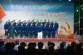 鲜红的党旗永远飘扬！南韩村演出现场！视频封面