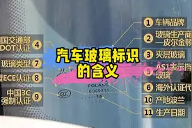 认真了解汽车玻璃上面的字母，就能知道汽车的很多信息！