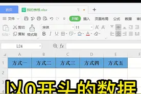 以0开头的数据，前面的0都不显示，怎么办呢#excel #wps #涨知识 #excel技巧视频封面
