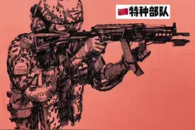 今天来画个，🇨🇳特种部队🇨🇳😎#钢笔画速写 #军迷视频封面