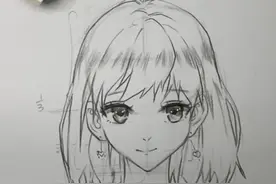 一个视频教会你画头部，保姆级教程来啦！#零基础学画画 #动漫教程 #绘画教程 #手绘 @九点绘画 @抖音短视频 @化荷雾水彩视频封面