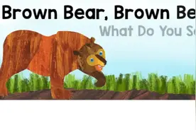 《Brown bear》棕色的熊#幼儿英语 #英语口语 #英语绘本视频封面