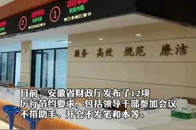 文件印双面，开会不发笔，接待优先选食堂……日前，安徽省财政厅出台12条措施，要求进一步厉行节约，坚持过紧日子视频封面